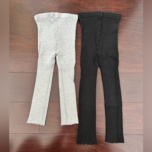 Uniqlo set of ribbed leggings, size 3/4 - Picture 1 of 5